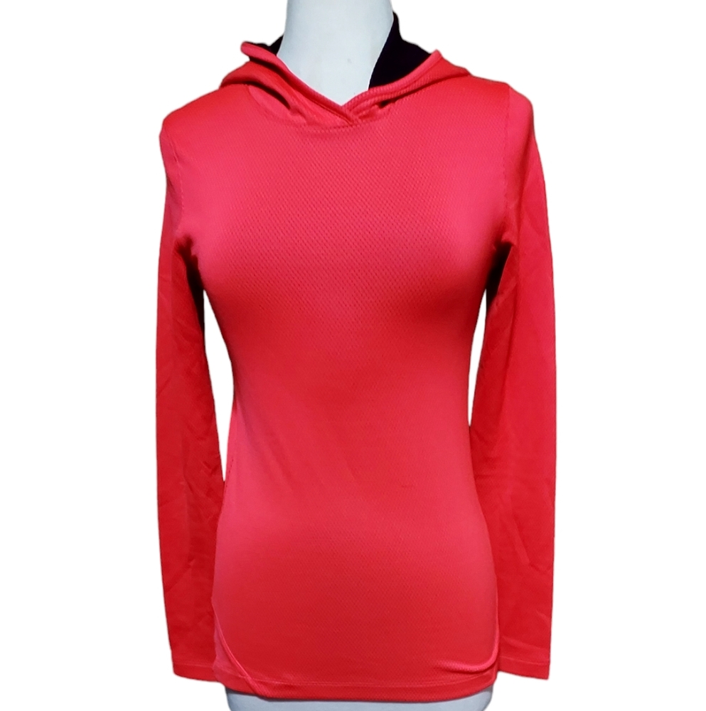 Under Armour Fitted Coupe Ajustee M Pink Hoodie Sweatshirt Athleisure Co…